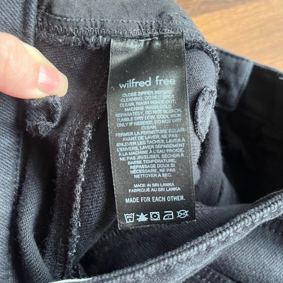 🖤 Wilfred Free Black Denim Trouser Pants 🖤 - Picture 6 of 8